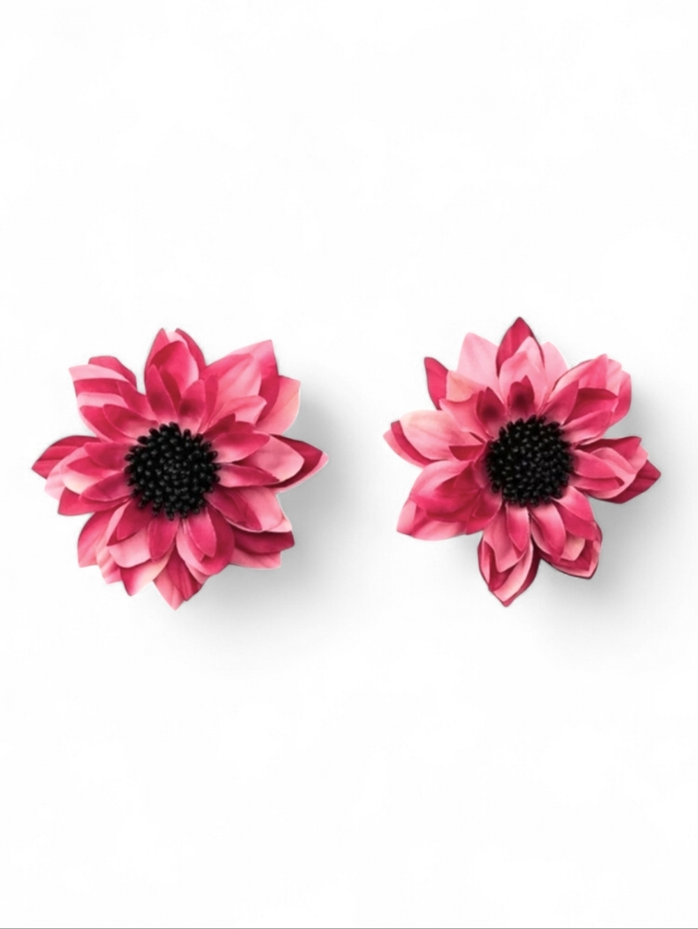 ZARA Maxi Flower Contrast Earringa